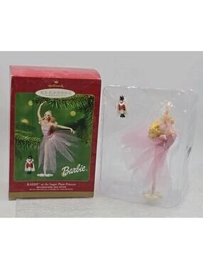 2001 Hallmark Keepsake Ornament Barbie as The Sugar Plum Princess and Nutcracker